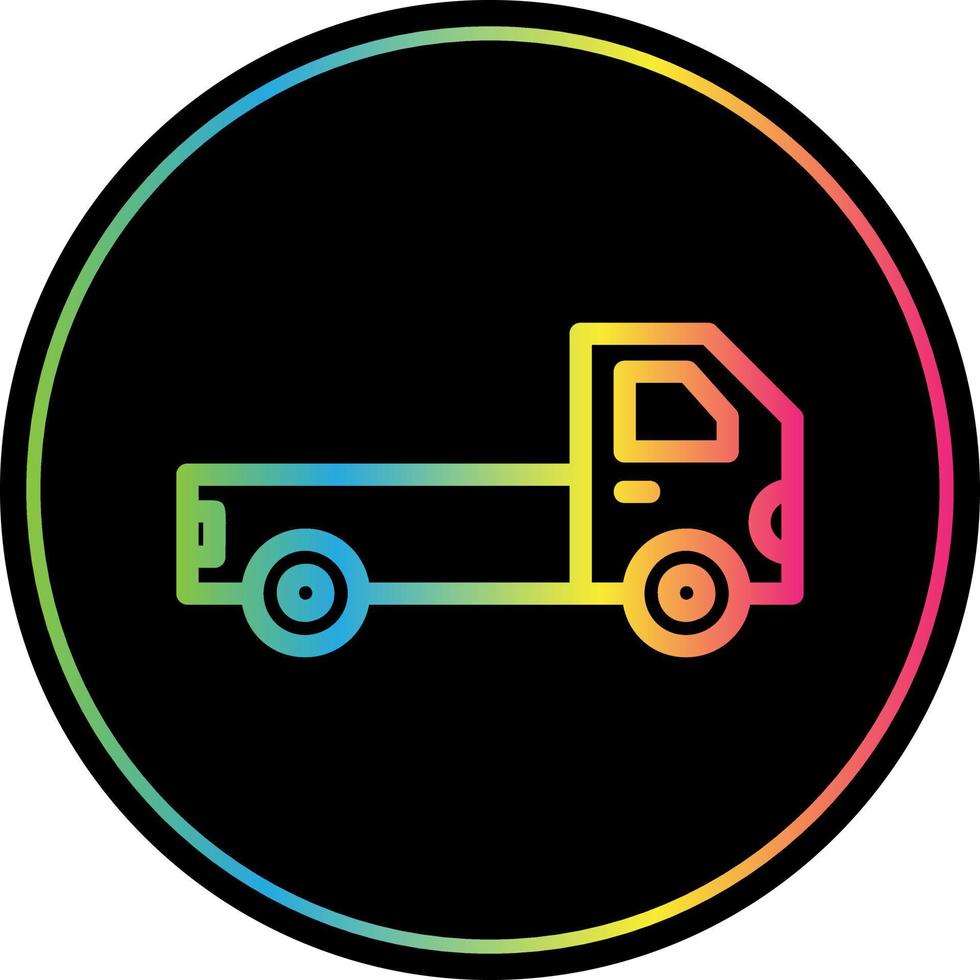 Pickup Truck Vector Icon Design
