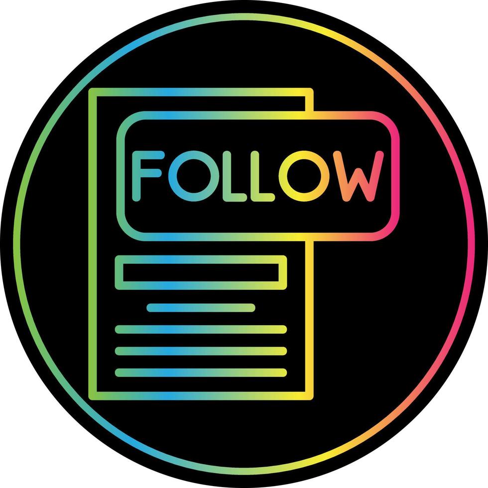 Follow Vector Icon Design