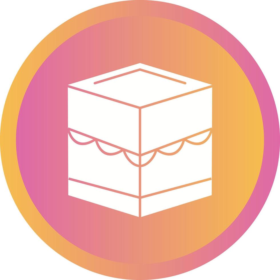 Beautiful Khana Kaba Glyph Vector Icon