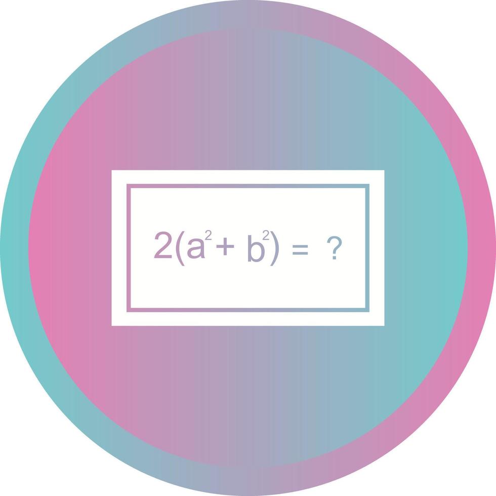Beautiful Solving Formula Glyph Vector Icon