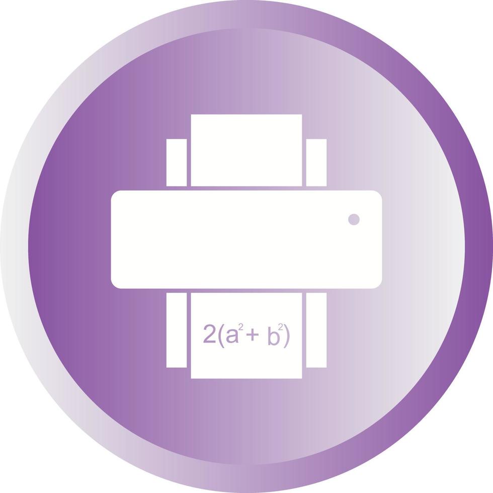 Beautiful Printer Glyph Vector Icon