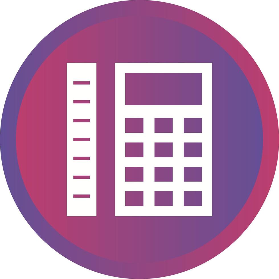 Beautiful Measurement Calculation Glyph Vector Icon