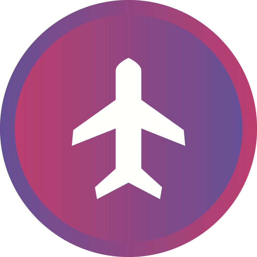 Beautifu Airplane mode Glyph Vector Icon