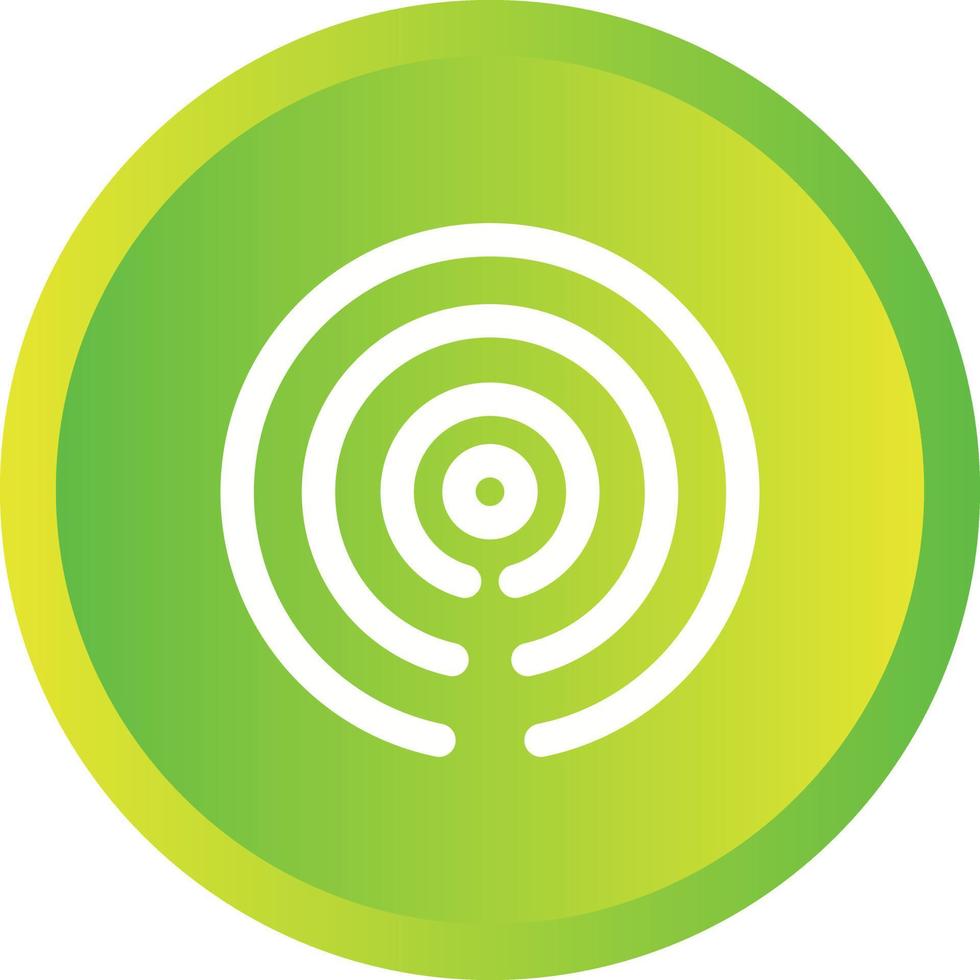 Beautiful Hotspot Signal Glyph Vector Icon