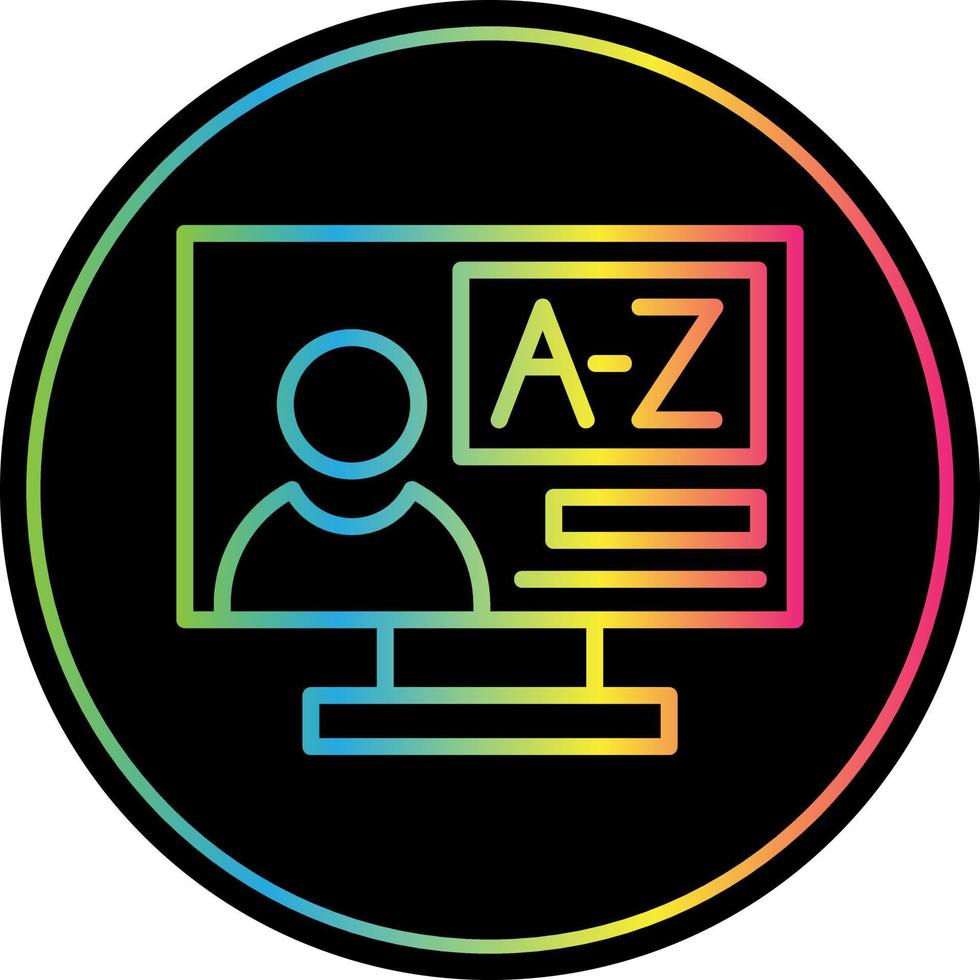Online Classes Vector Icon Design
