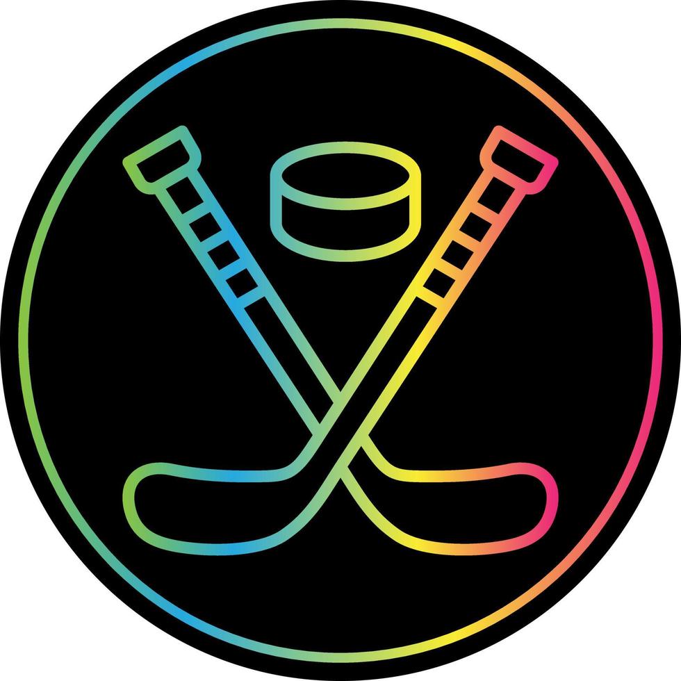 Ice Hockey Vector Icon Design