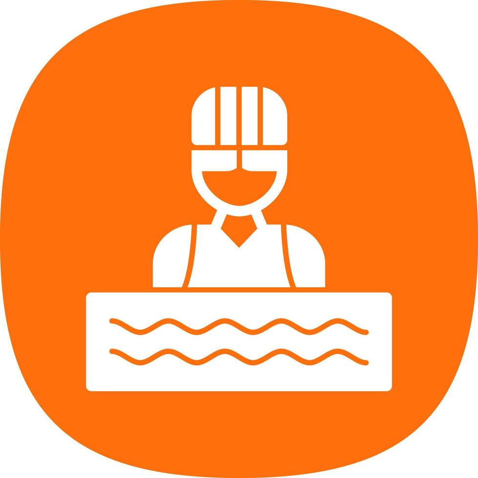 Swimmer Vector Icon Design