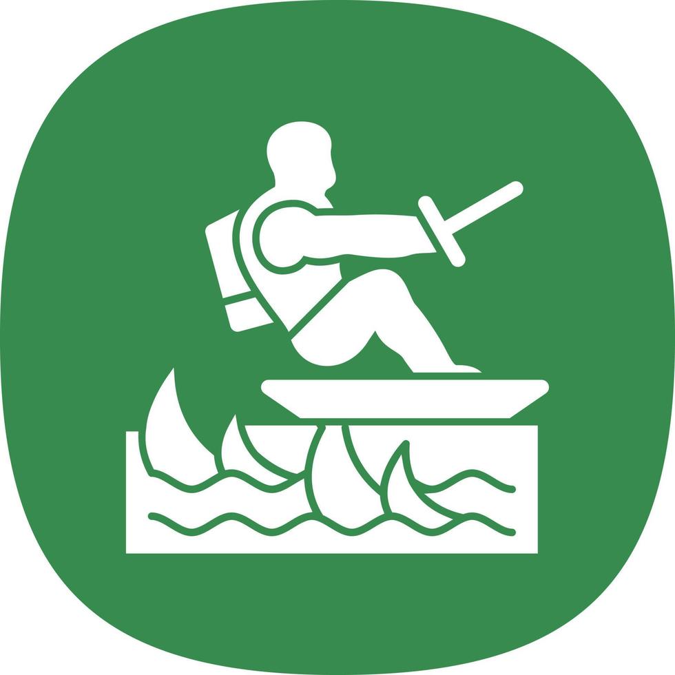 Surfing Vector Icon Design