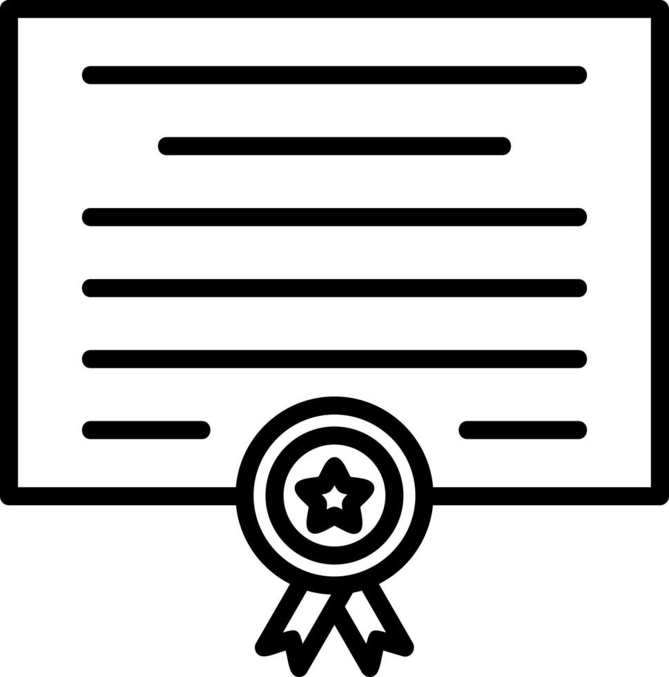 Certificate Vector Icon Design