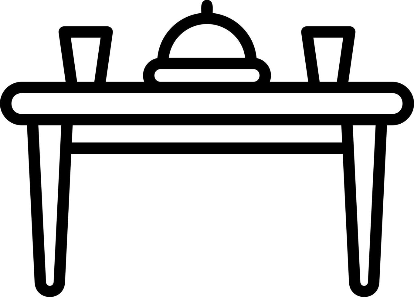 diseño de icono de vector de mesa