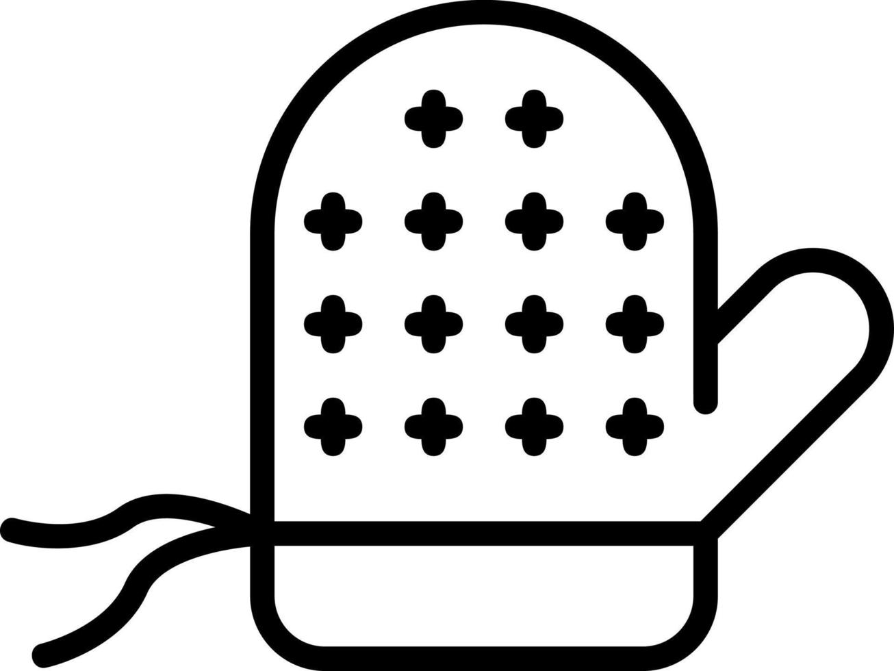 Oven Mitts Vector Icon Design