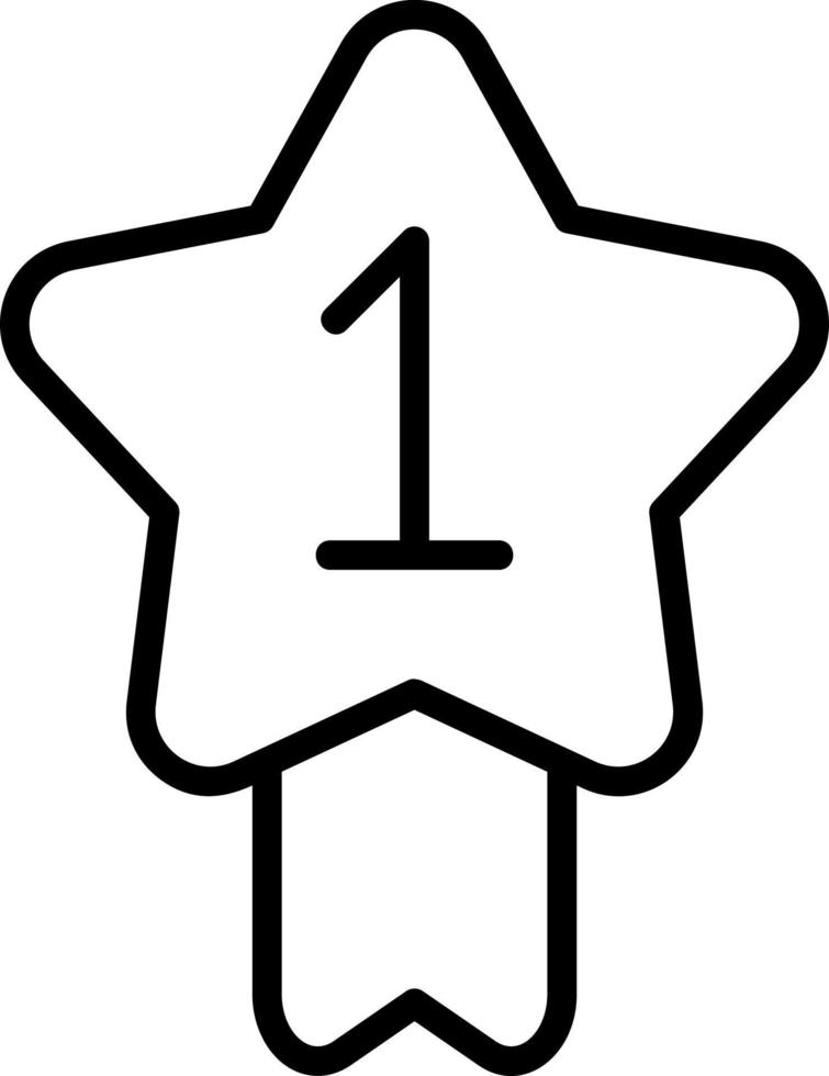 First Prize Vector Icon Design