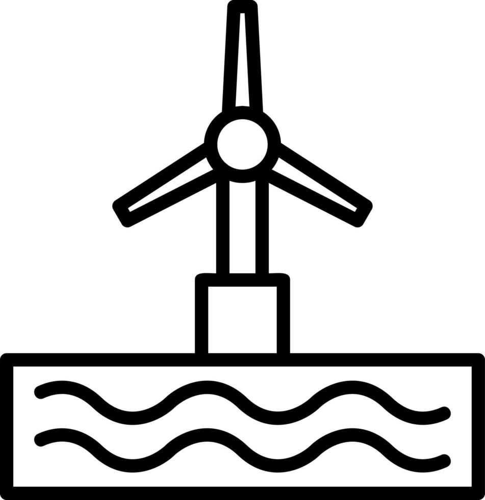 diseño de icono de vector de turbina