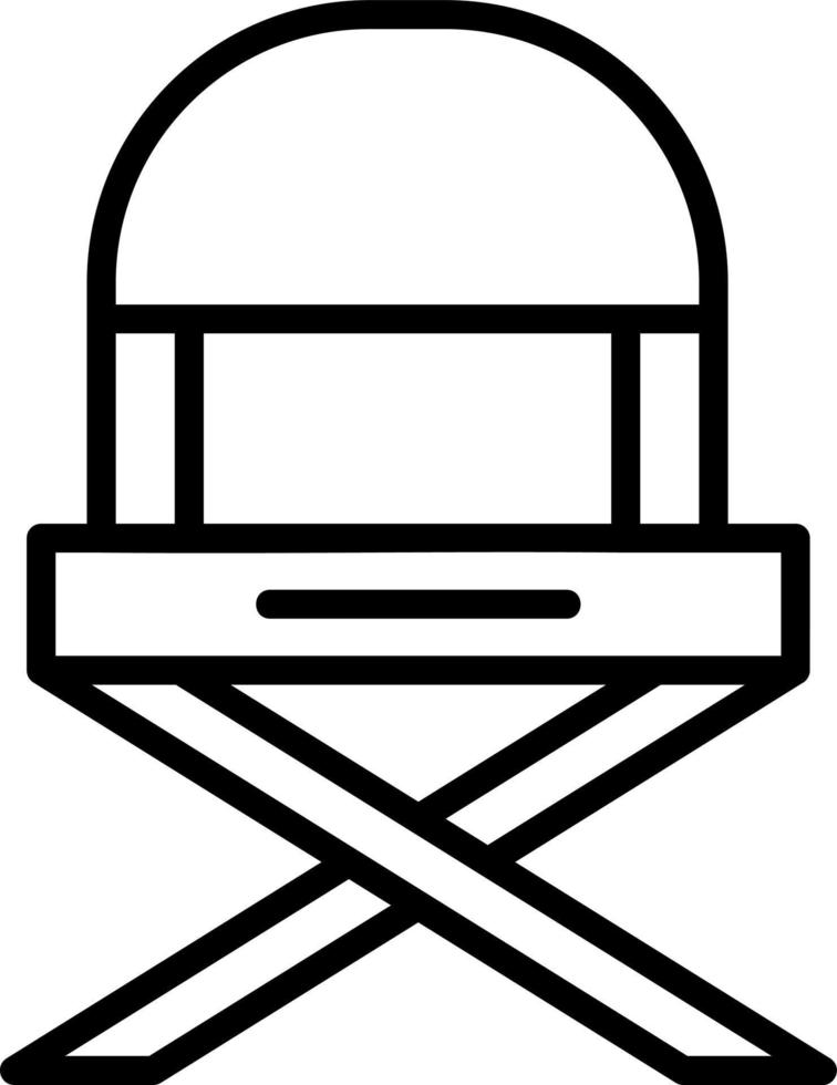 Folding Chair Vector Icon Design