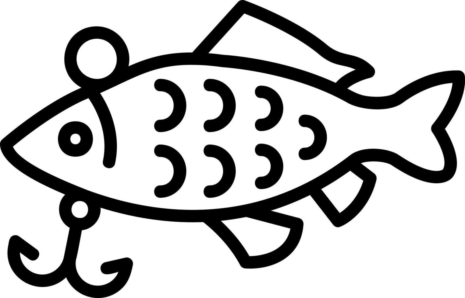 diseño de icono de vector de cebos de pesca