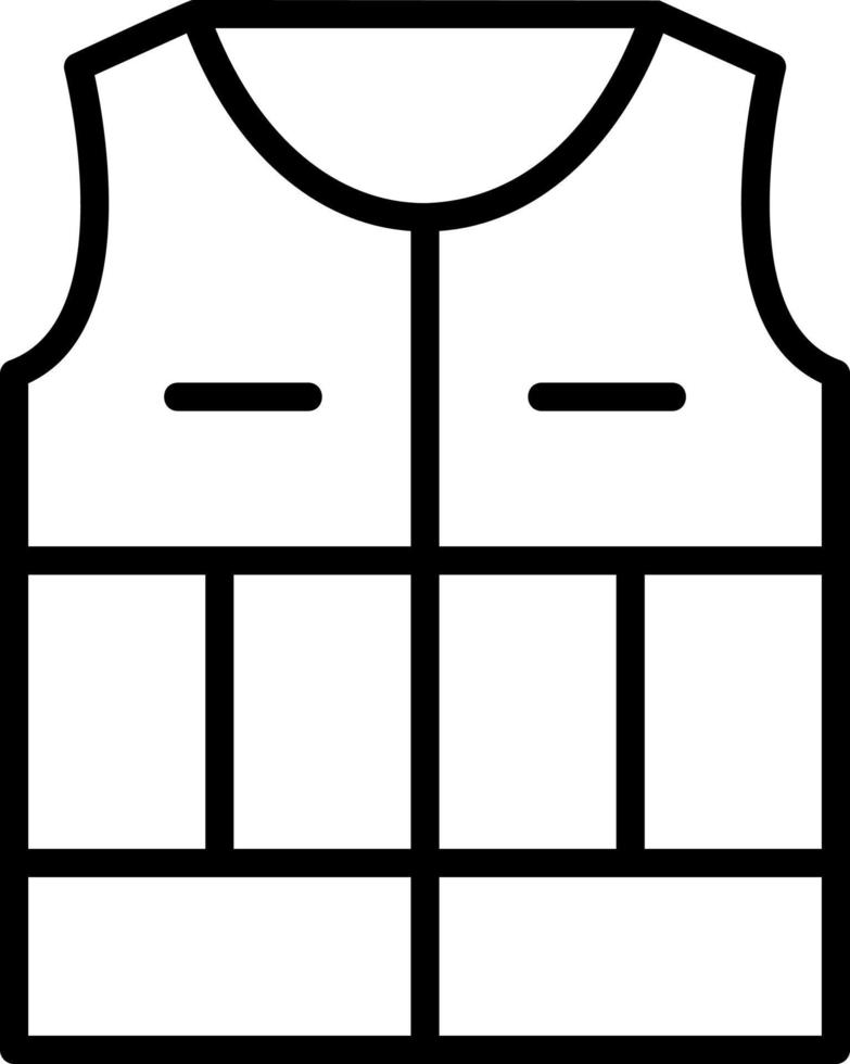 Life Jacket Vector Icon Design