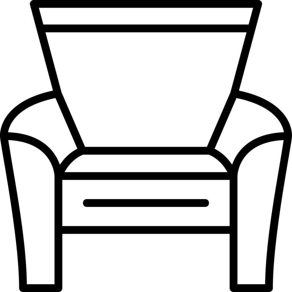 diseño de icono de vector de silla