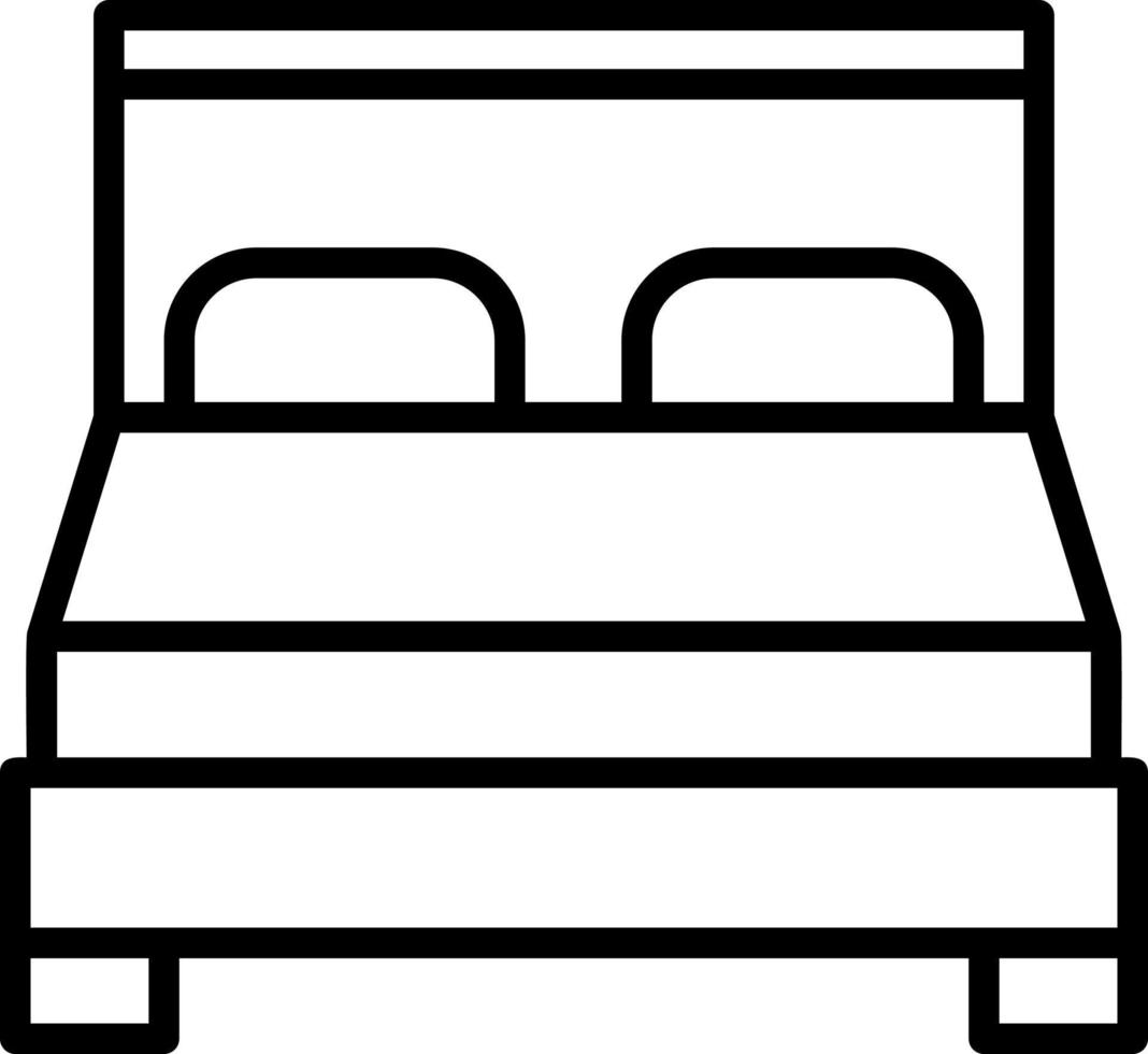 Bed Vector Icon Design