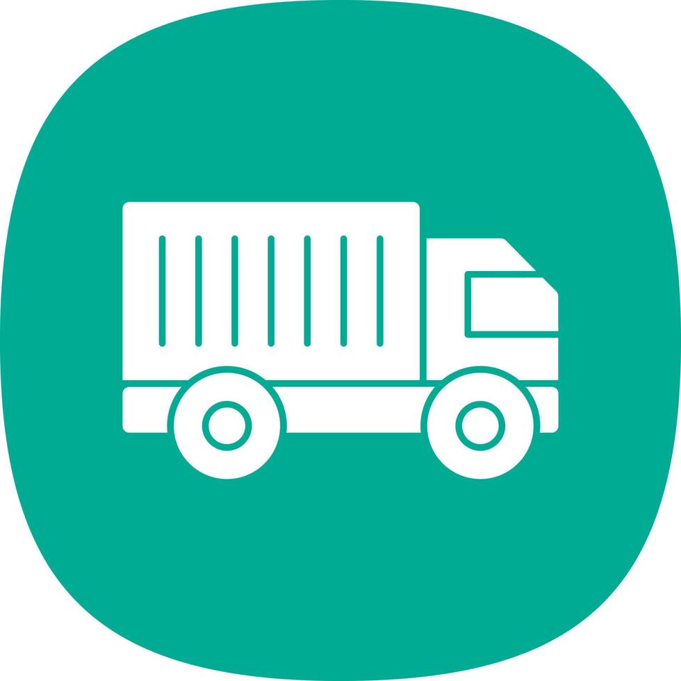 Cargo Truck Vector Icon Design