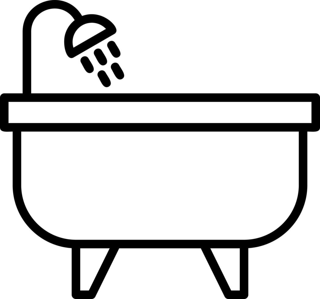 Bathtub Vector Icon Design
