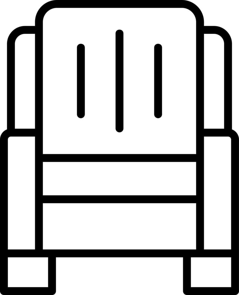 Armchair Vector Icon Design