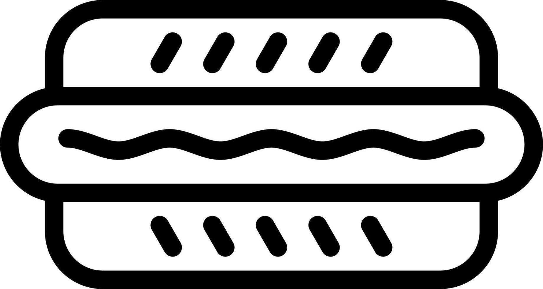 Hot Dog Vector Icon Design