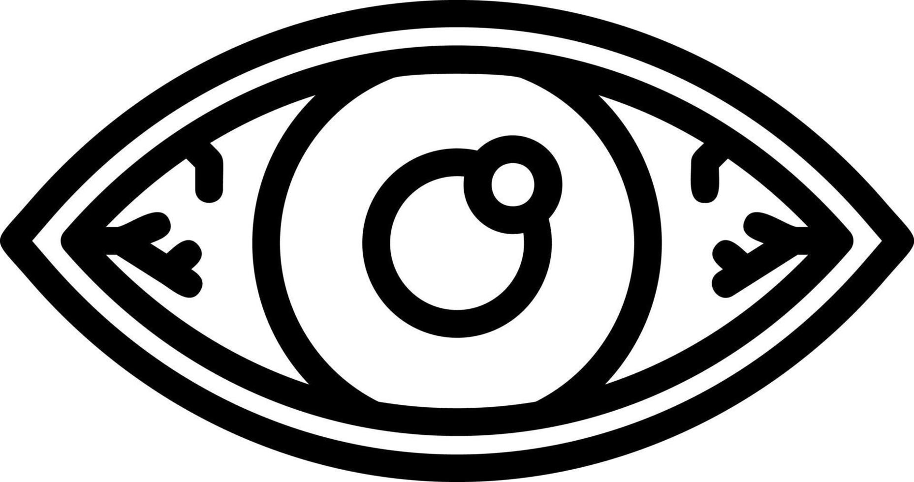 Red Eyes Vector Icon Design