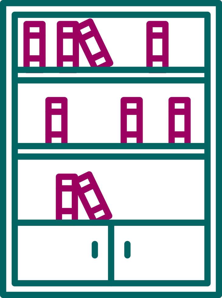 Books Shelf Vector Icon