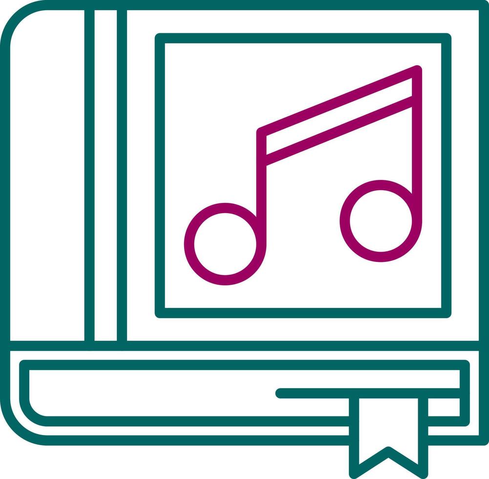 Music Book Vector Icon