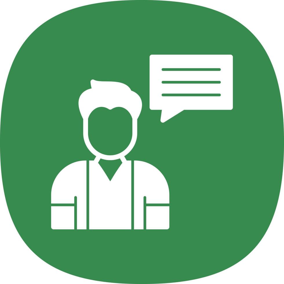 Talk Vector Icon Design