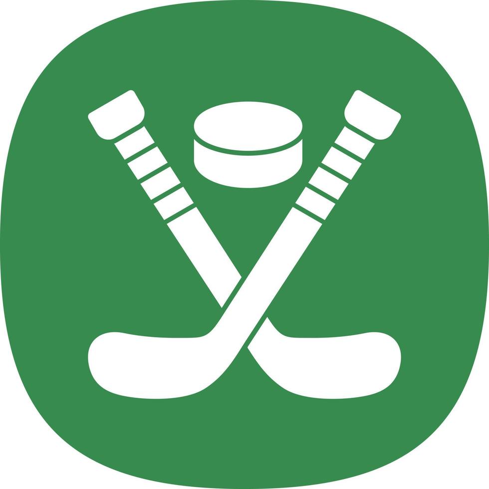 Ice Hockey Vector Icon Design