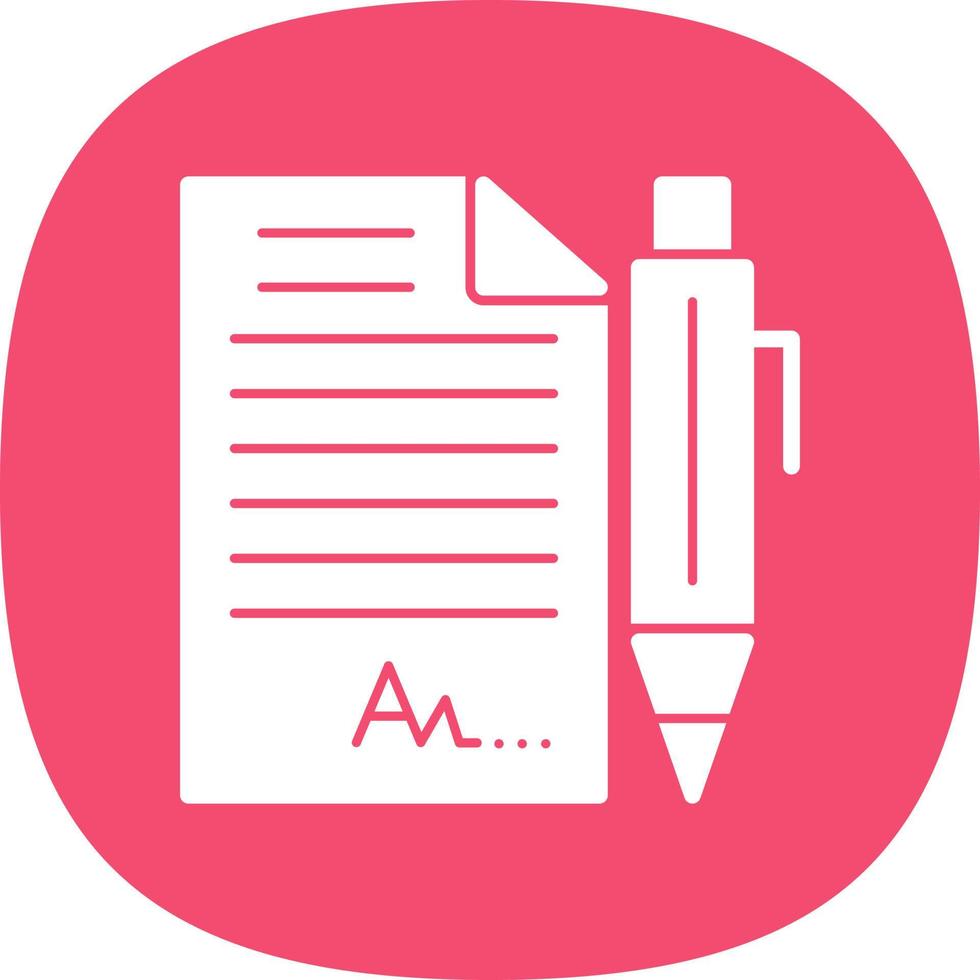 Agreement Vector Icon Design