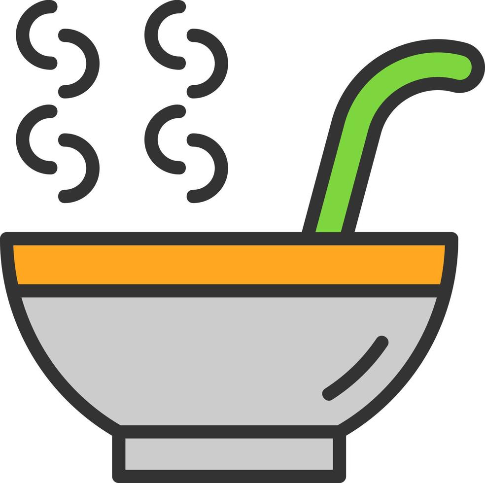 diseño de icono de vector de sopa caliente