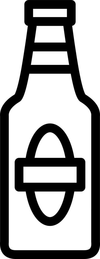 Beer Bottle Vector Icon Design