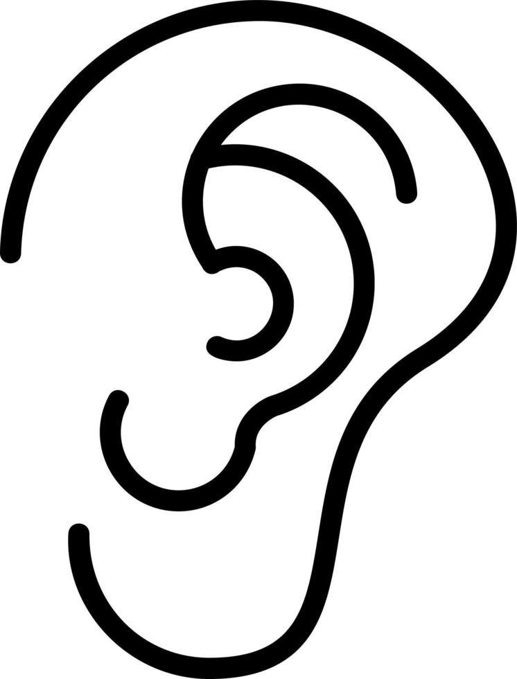 Ear Vector Icon Design