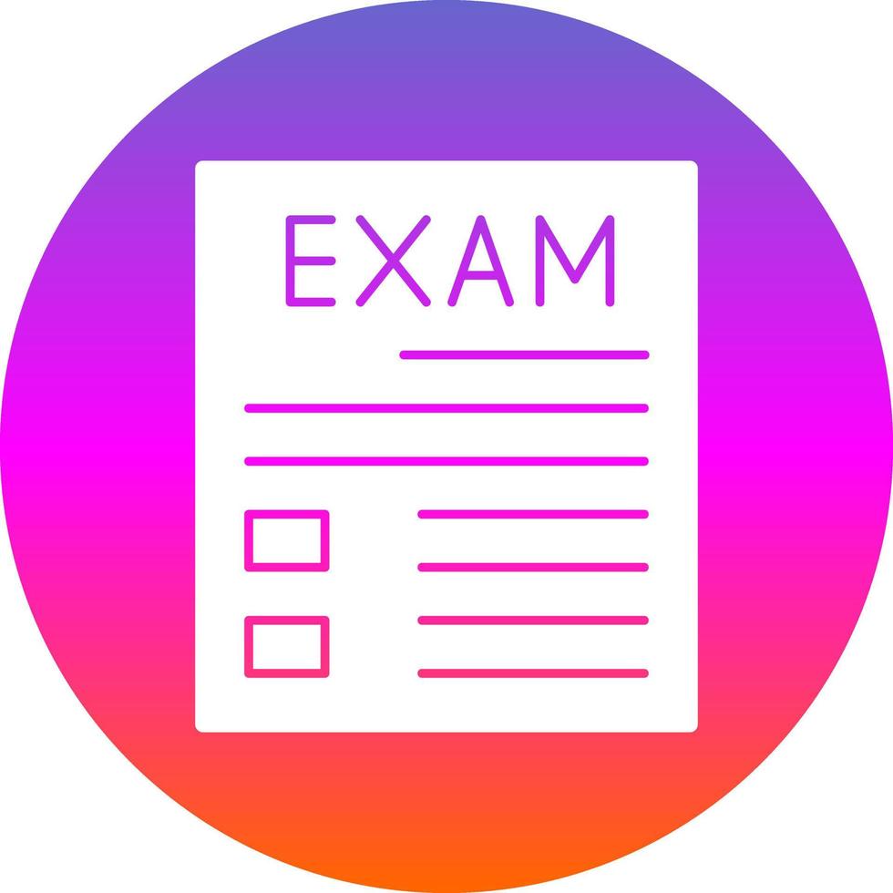 Exam Vector Icon Design