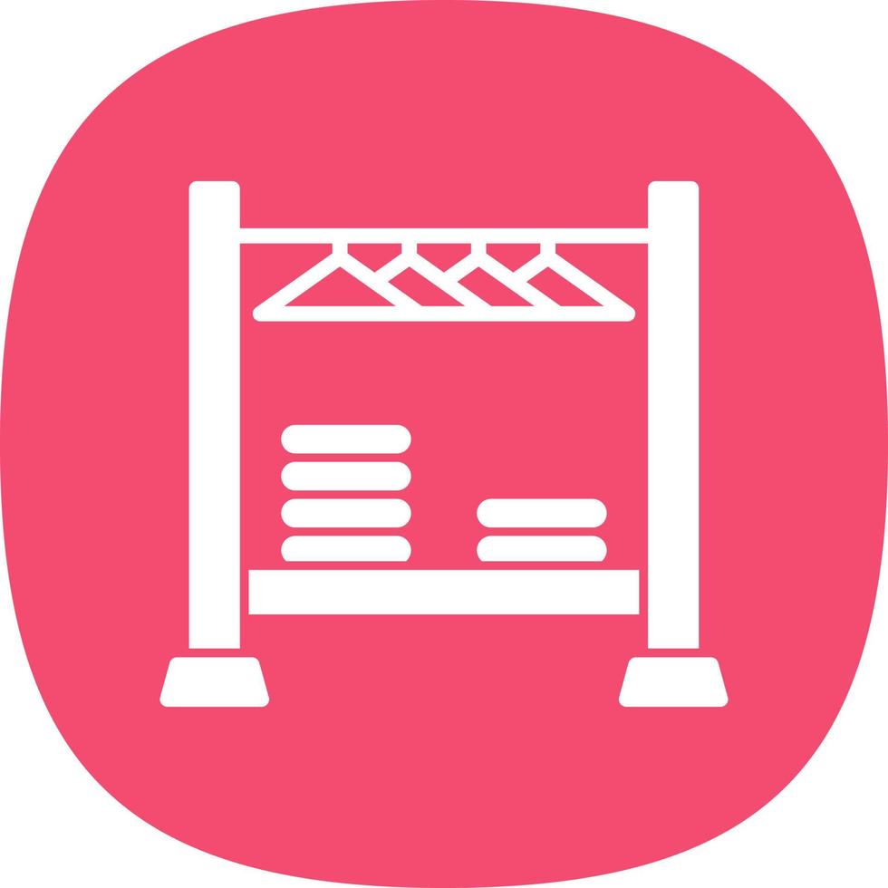 Clothing Rack Vector Icon Design
