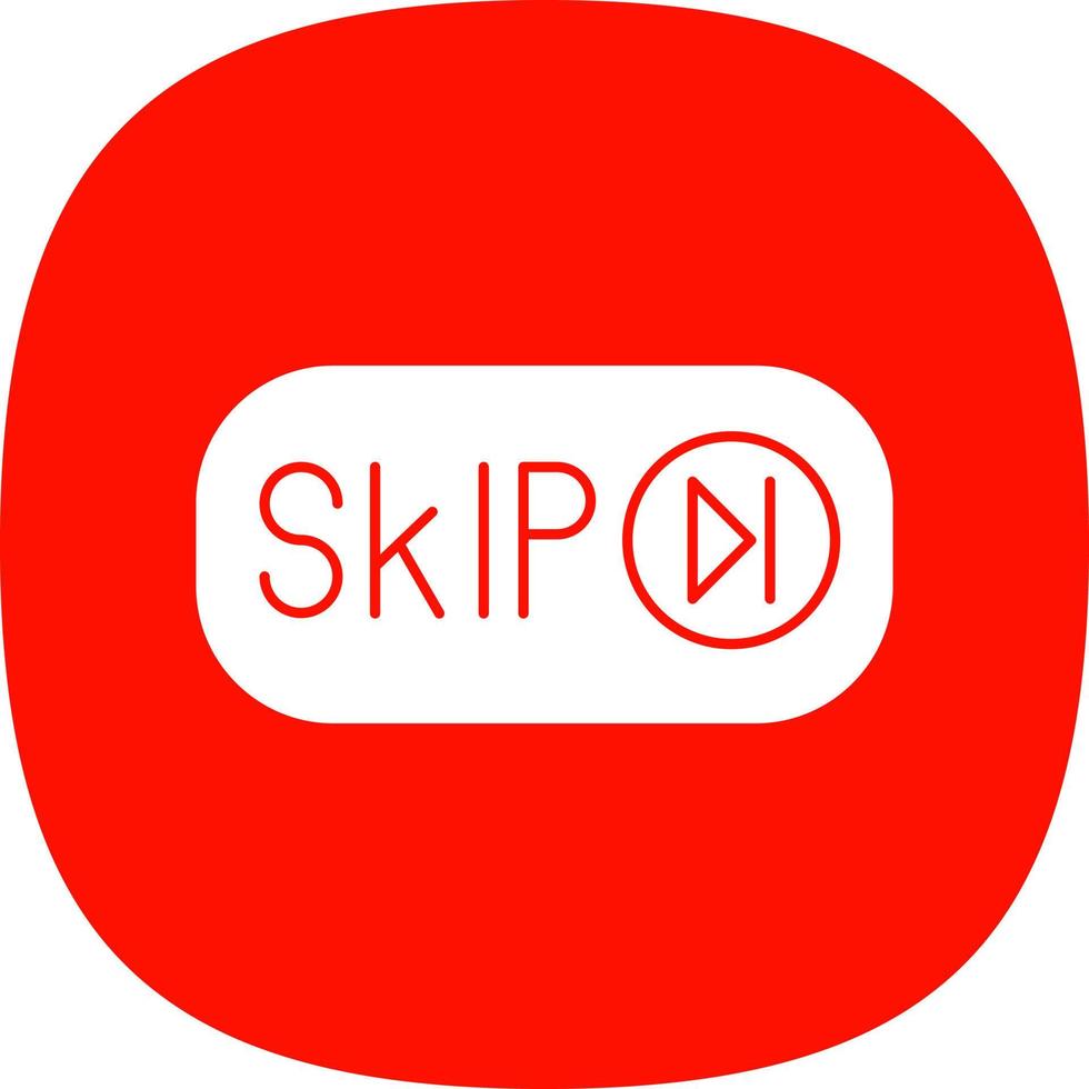 Skip Ad Vector Icon Design