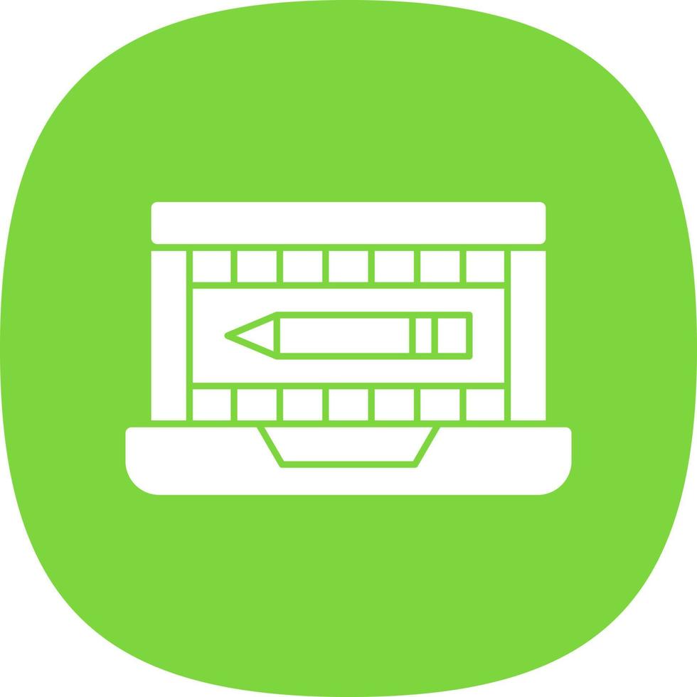 Video Editing Vector Icon Design