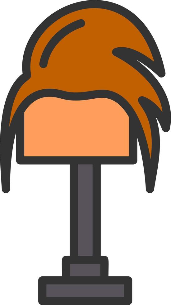 Wig Vector Icon Design