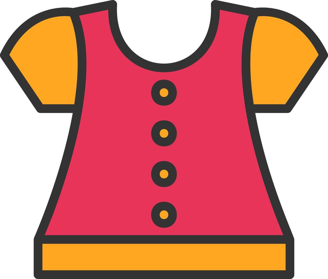 Blouse Vector Icon Design