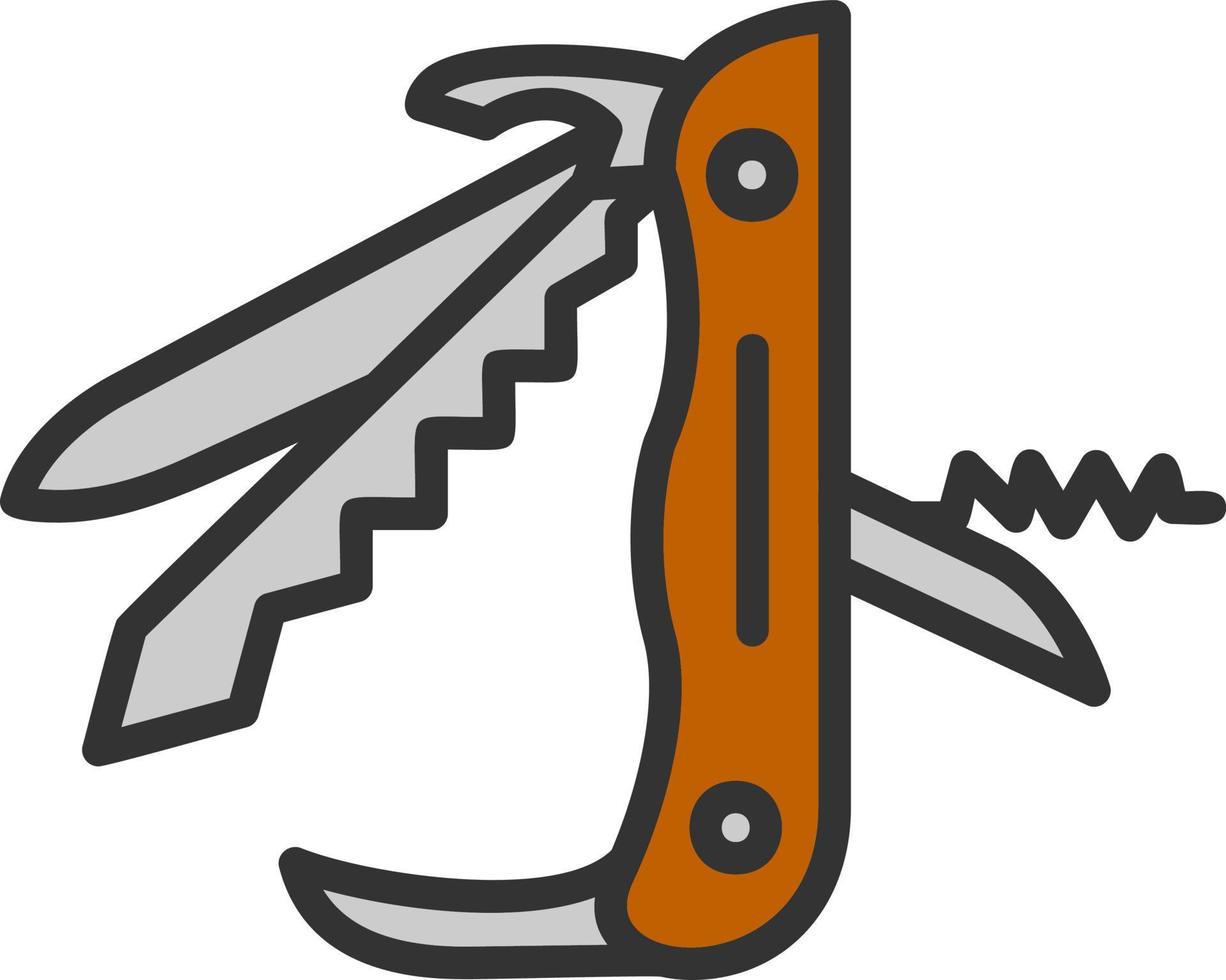 Swiss Army Knife Vector Icon Design
