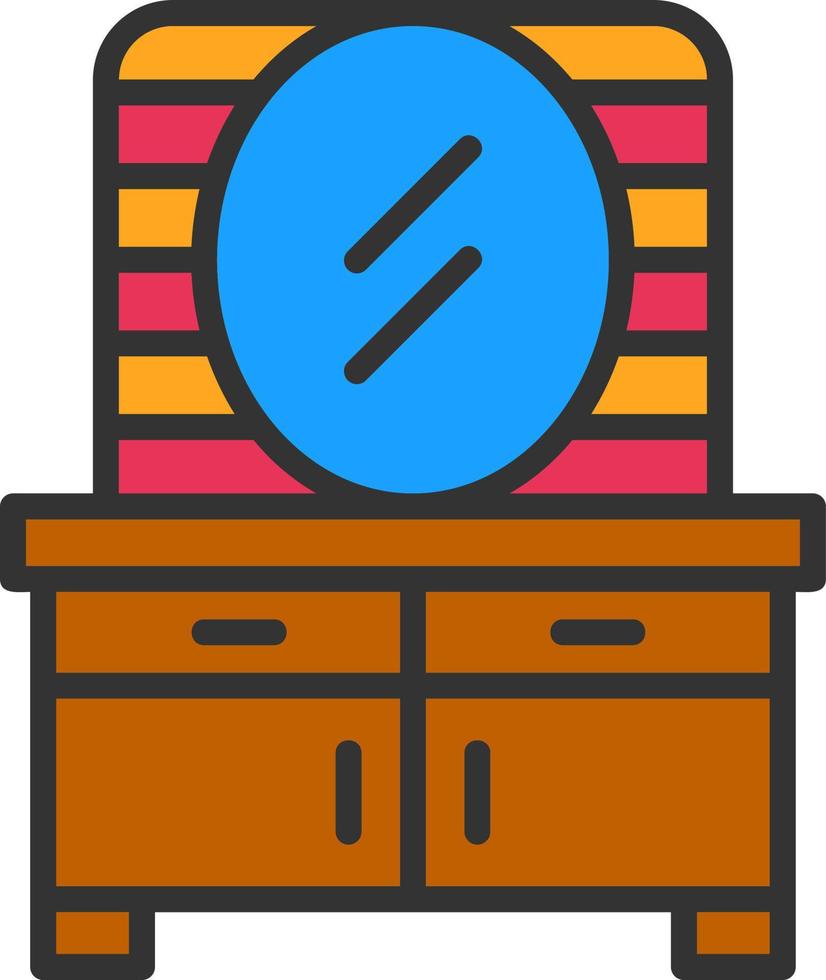 diseño de icono de vector de tocador