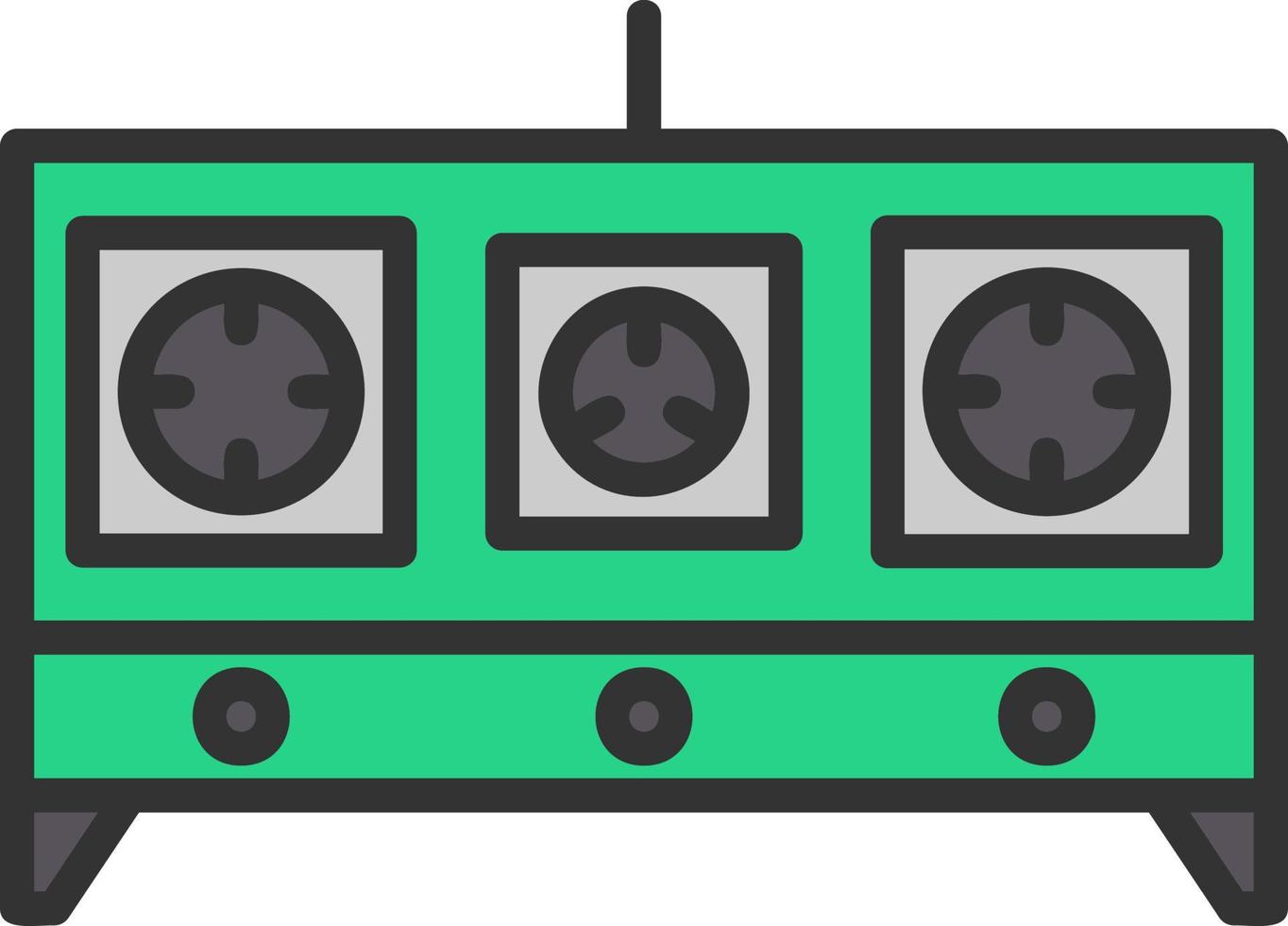 Stove Vector Icon Design