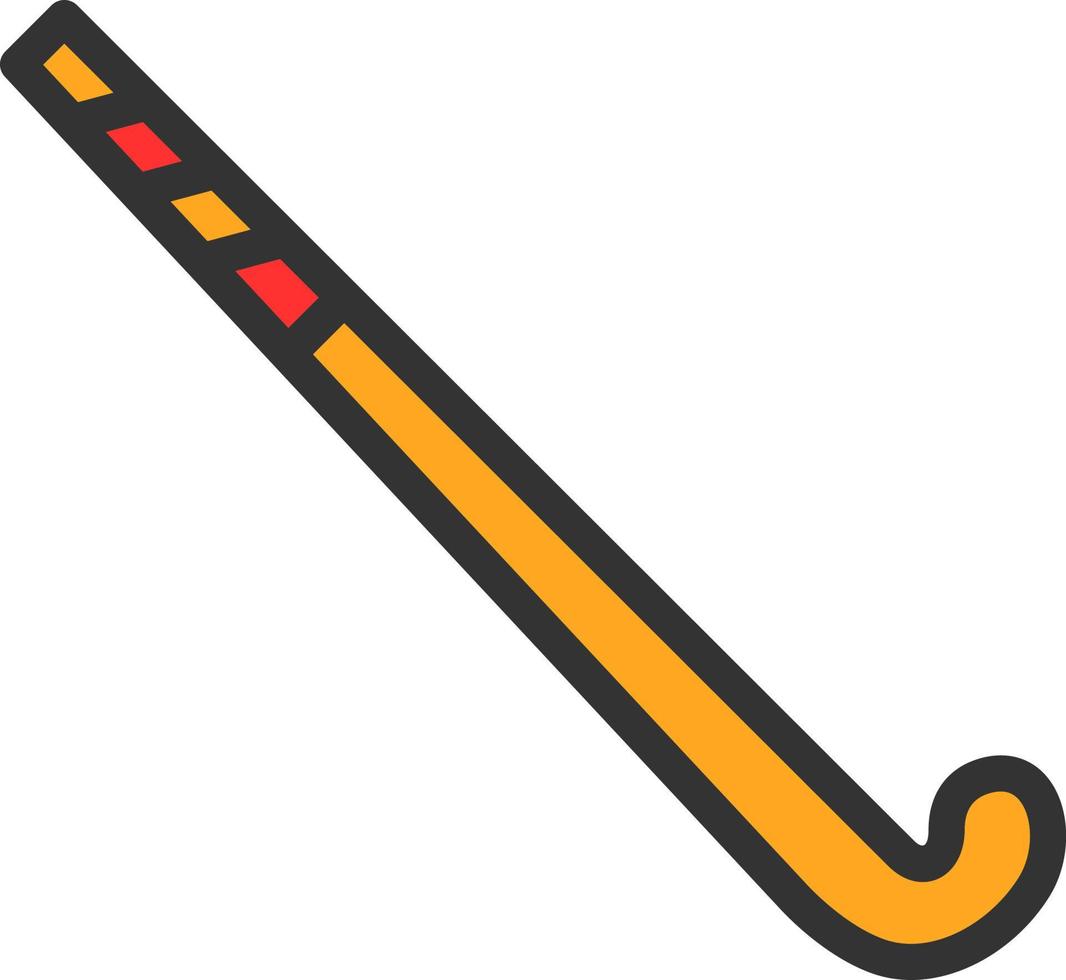 diseño de icono de vector de palo de hockey