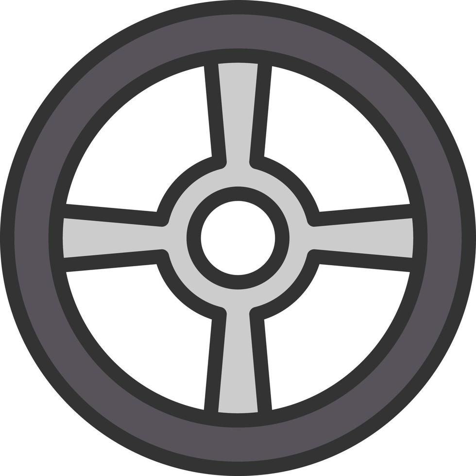 Wheel Vector Icon Design