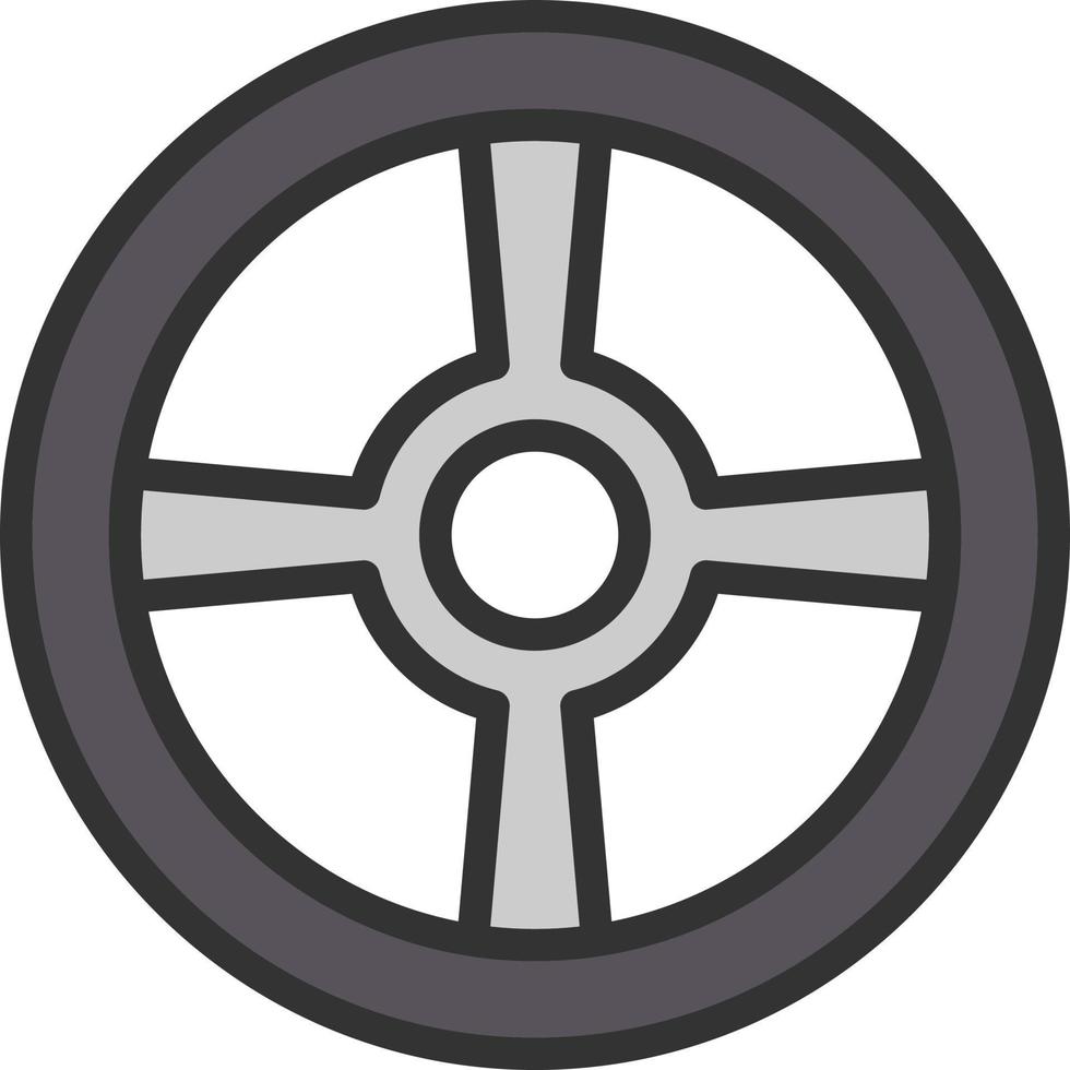 Wheel Vector Icon Design