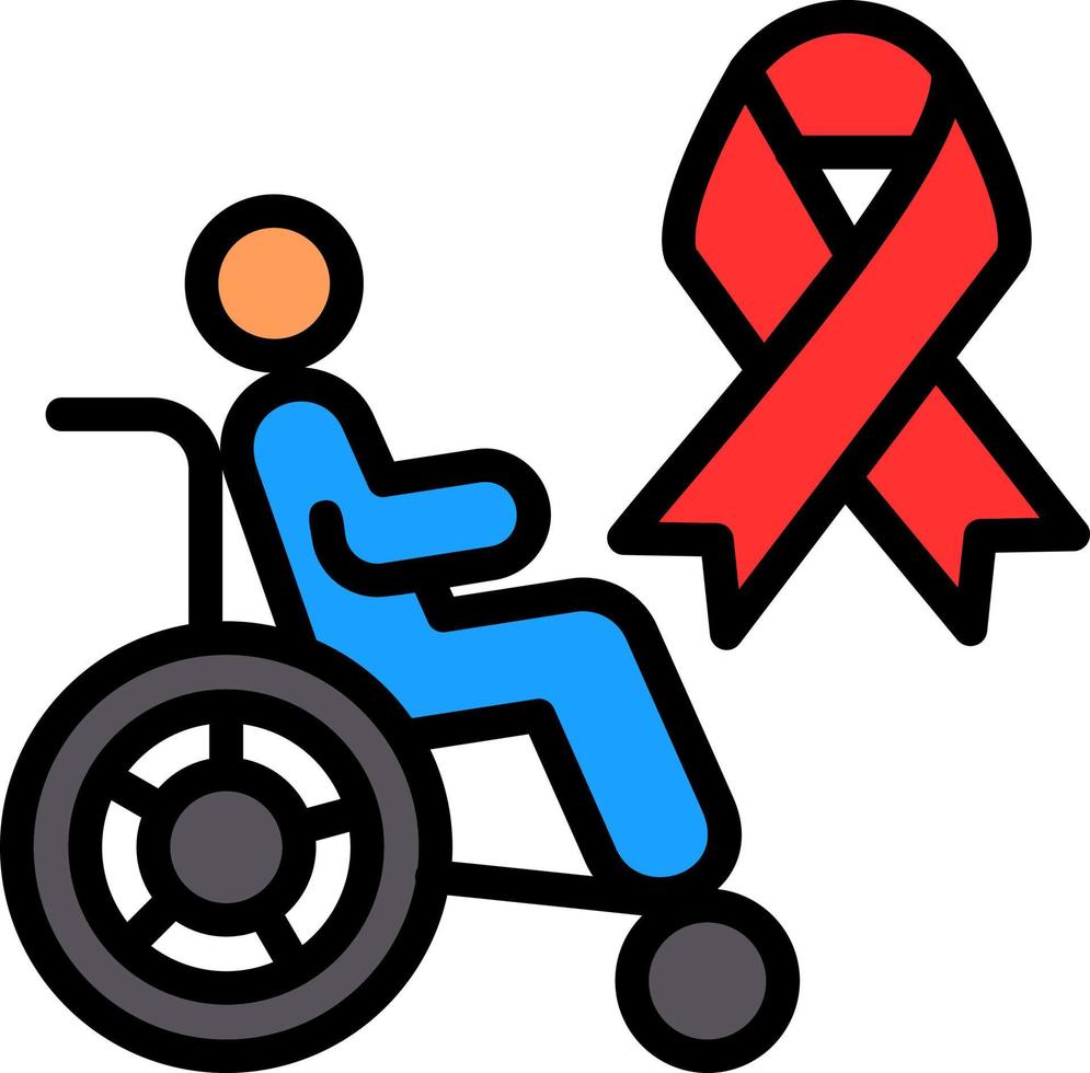 diseño de icono de vector de sida