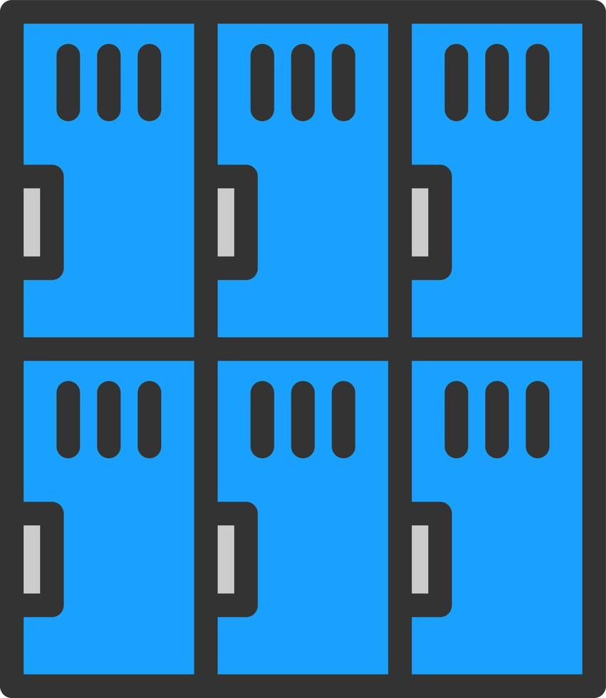 Locker Room Vector Icon Design