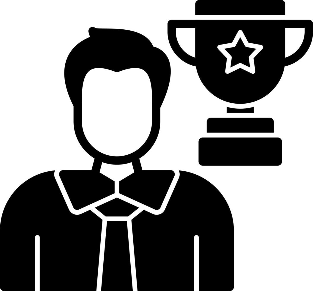 diseño de icono de vector ganador